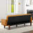 Besharat Futon Sofa Bed, Memory Foam Futon Couch, PU Convertible Space-Saving Sleeper Sofa for Living Room-86630854