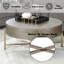 Table basse Weyton brun clair et champagne