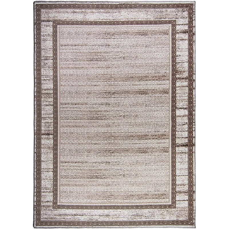 Rectangle Burel Machine Tufted Area Rug, Rectangle 7'10" x 10'