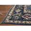 Tapis bleu à teinture végétale Chobi-Peshawar 8 x 10