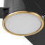 Ventilateur de plafond 52 po noir mat et or brossé avec lumière DEL réglable Honeywell Altan-124267452-124267453