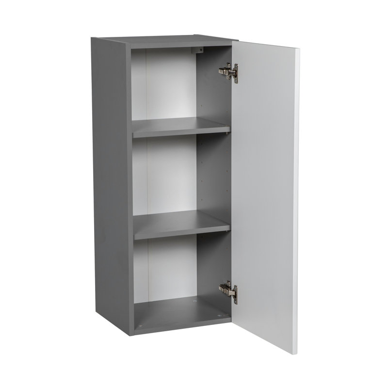 Armoire murale ouverte en panneau de particules l 9 pi x P 12 po x H WALLKITCHENS , H 36 po x l 9 po, Blanc lustré