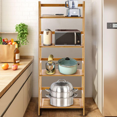 Ahseem 120cm H x 48cm W Ladder Bookcase