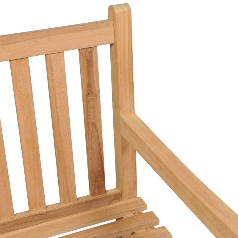 Banc de jardin en teck Mcghee, Vert