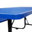 Rectangular outdoor steel picnic table-1922204463