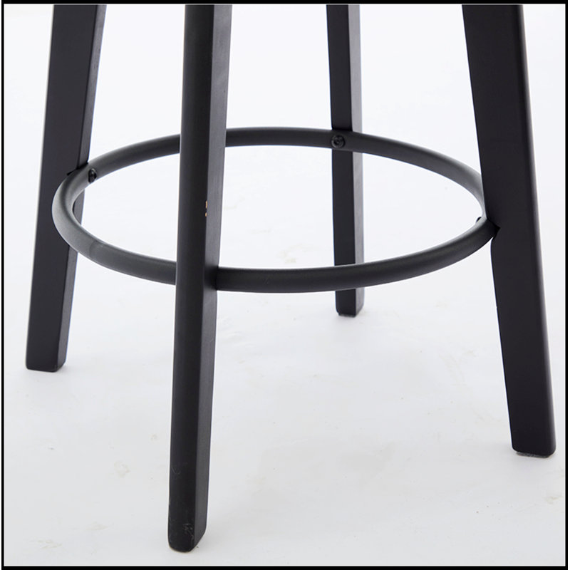 Button Tufted Bar Stools