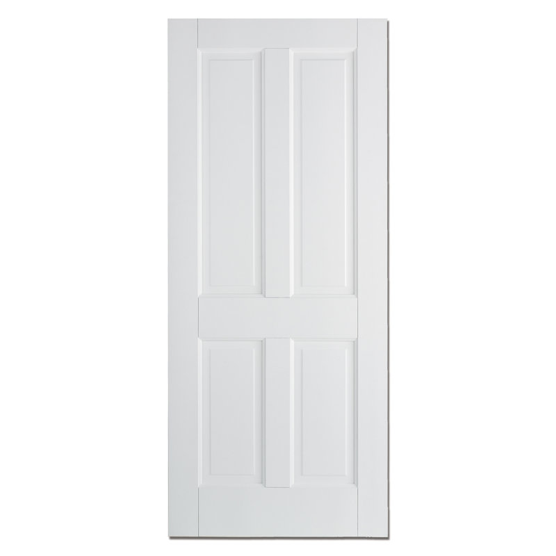 Canterbury 4P Primed White Internal Door, 198.1 cm H x 68.6 cm W x 3.5 cm D