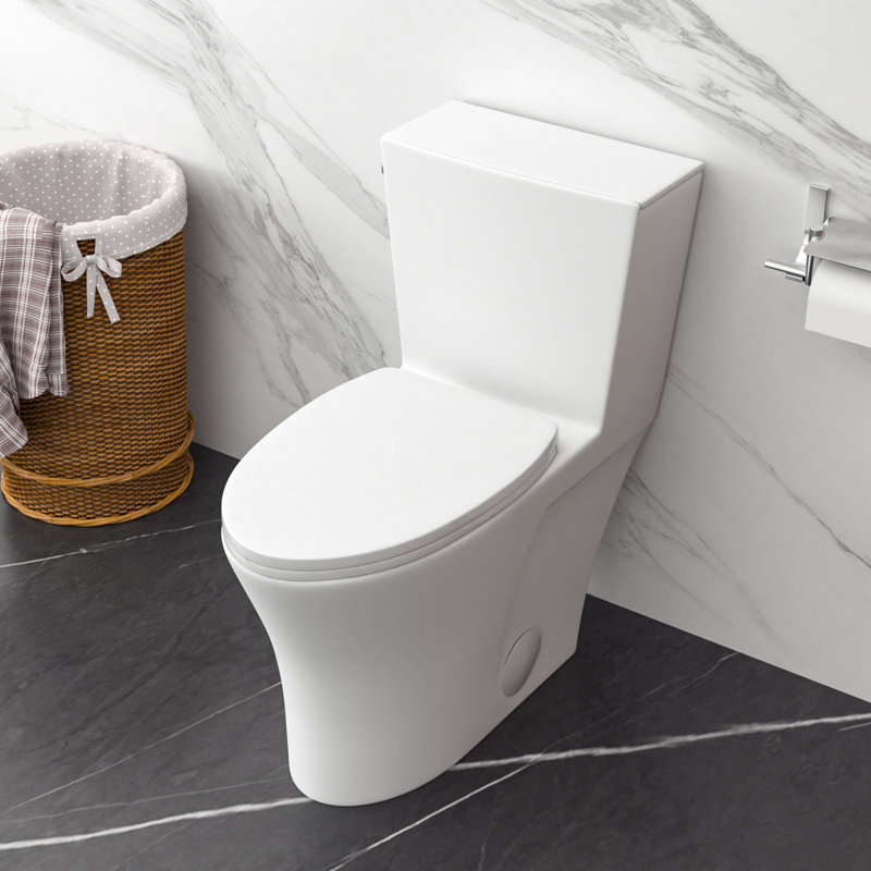 Toilettes allongées monobloc Siphonic, Gauche