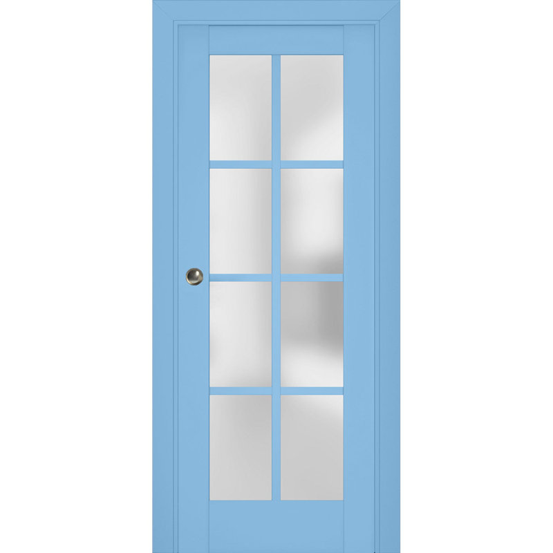 Porte de placard coulissante Veregio, 30 po x 96 po, Bleu