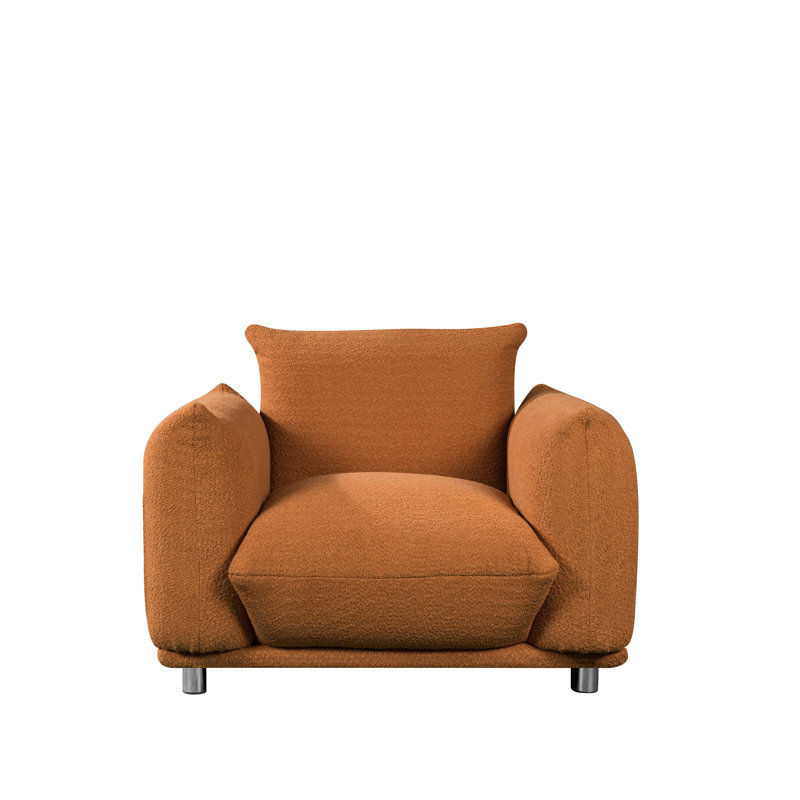 Canapé d'appoint Fidelia, Tissu orange