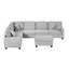 Canapé modulaire Canapé modulaire en L de 125,2 po-587194760