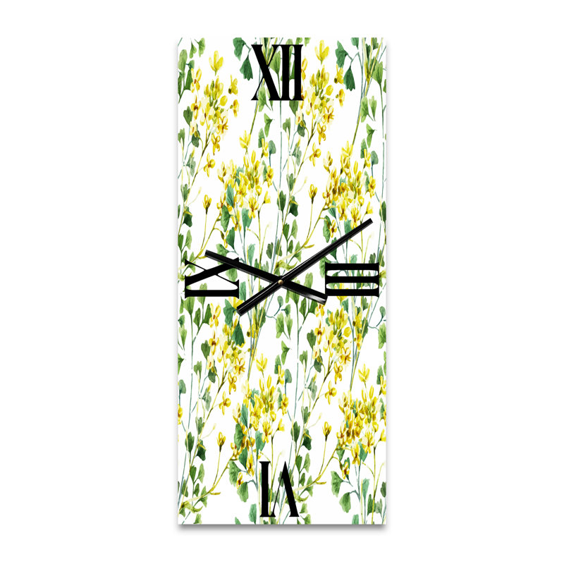 Horloge murale Vibrant Summer Wildflowers, Petit