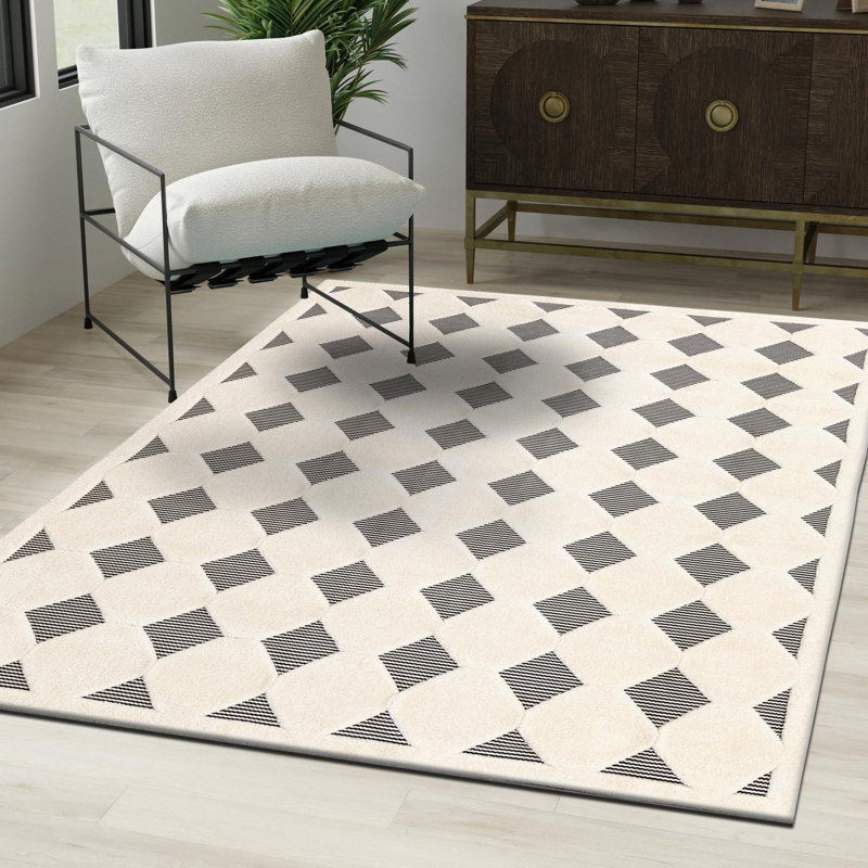 Corrigan Studio® Diamonds Raheesa Rug, Rectangle 5'3" x 8'
