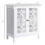 Buffet Buffet, blanc avec tablettes réglables et buffet de cuisine facile à nettoyer, porte d'armoire