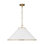 Alexa Hampton Aldric 2 Light Dining Room Pendant With Silk Screen White Inside Clear Outside Shade