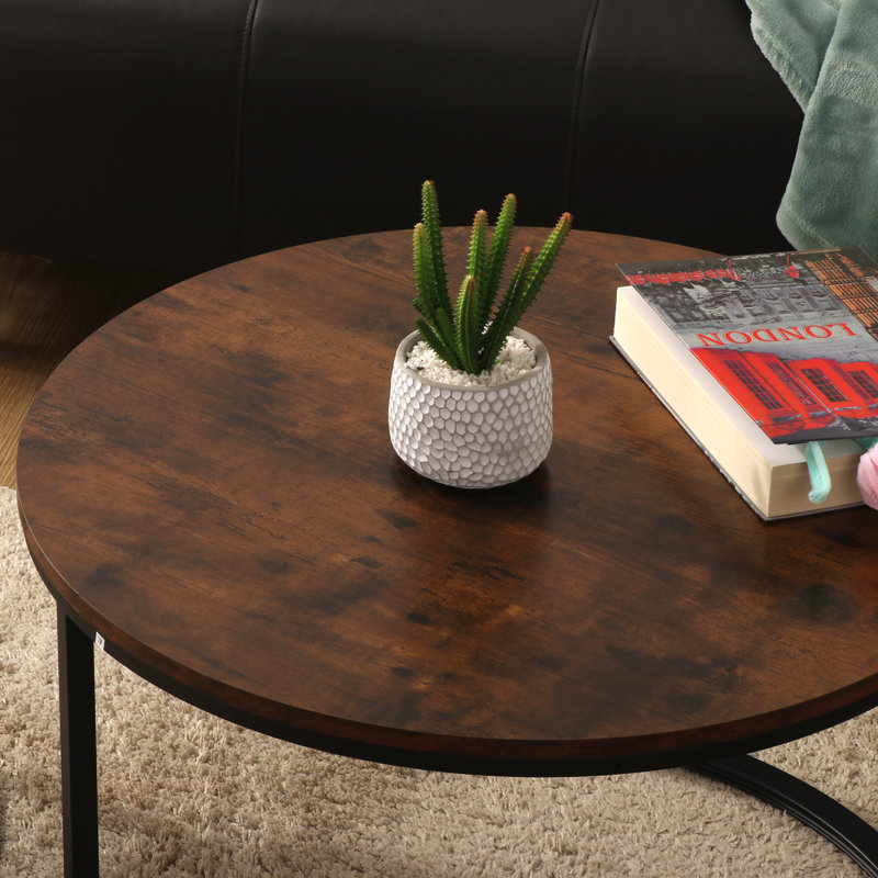 Gisberta Coffee Table, Brown/Black