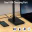 Lampe de bureau Melonise USB réglable en métal