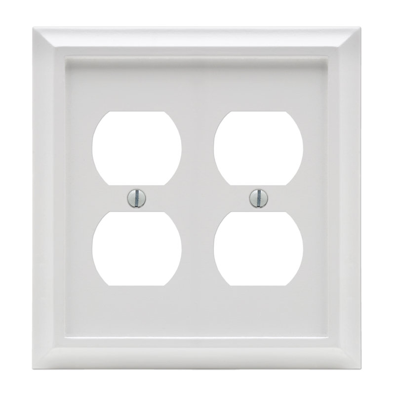 Deerfield No Subject 2 - Gang Duplex Outlet Standard Wall Plate