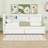 Twin Wooden Upholstered Daybed Bed with Storage Drawers, LED Lights and USB Ports-115143584