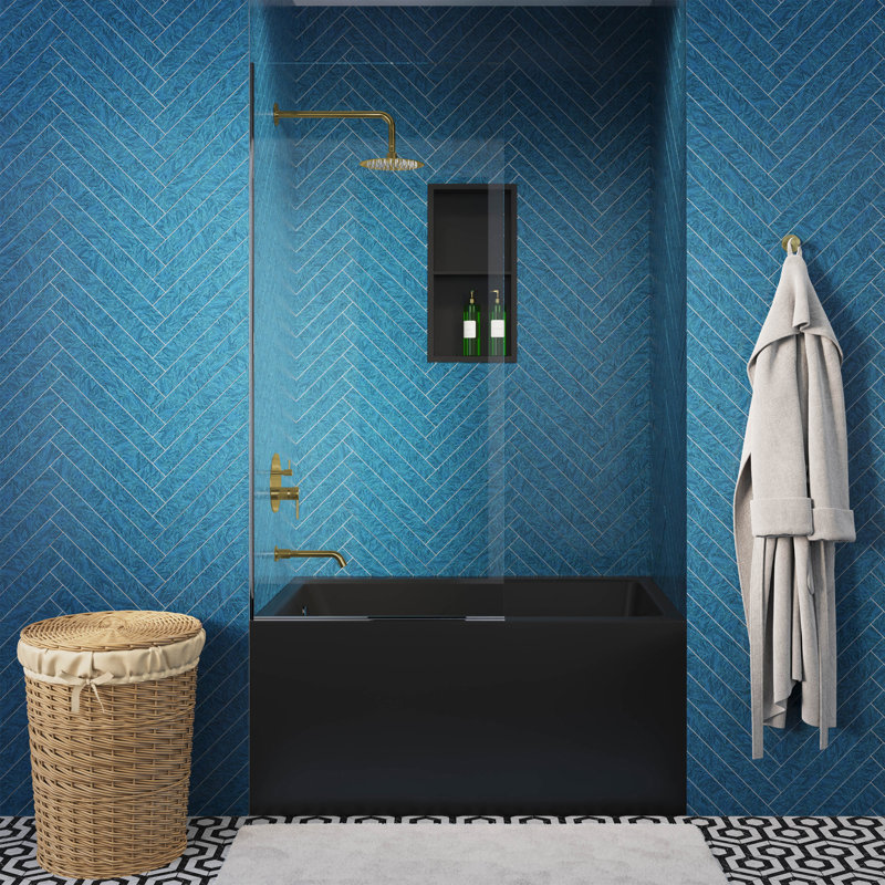 Ivy Single-Handle 1-Spray Tub And Shower Faucet In Matte Black (Valve Included), Brushed Gold