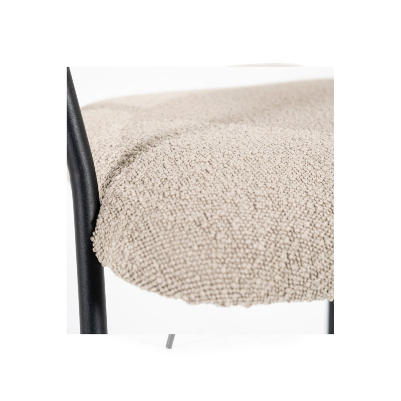 Dining Chair Upholstered Arm Chair, Taupe
