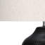 Lampe de table Zui, forme de pot texturé, abat-jour tambour en lin-107417438