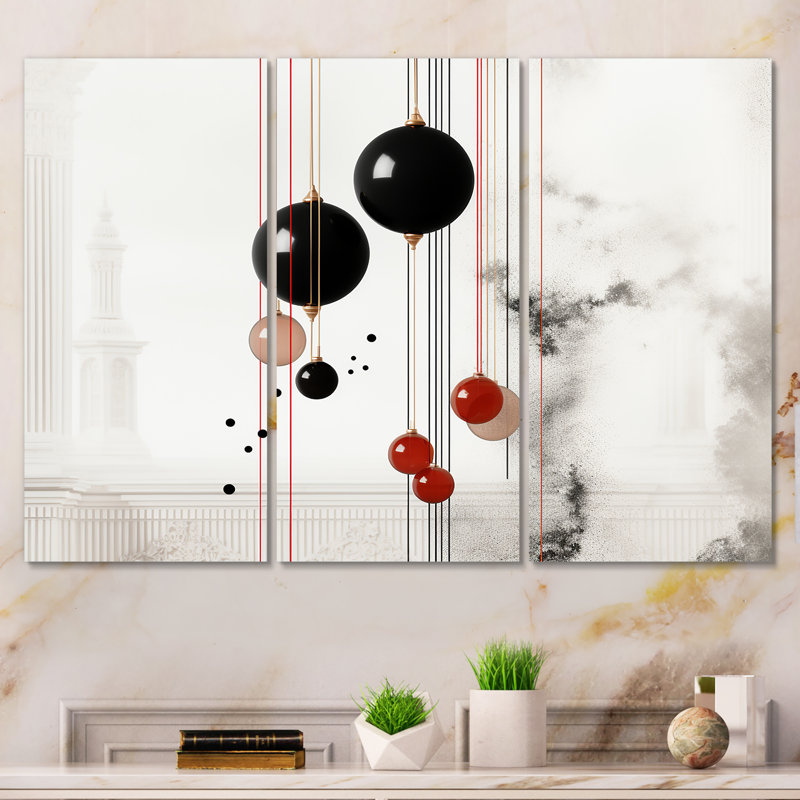 Transcendent Shapes Abstract Collages II - Abstract Collages, art mural, H 28 po x l 36 po x P 1 po, Toile tendue