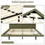 Lit plateforme moderne en similicuir flottant avec lumières DEL, aucun sommier nécessaire-628769016-628768902