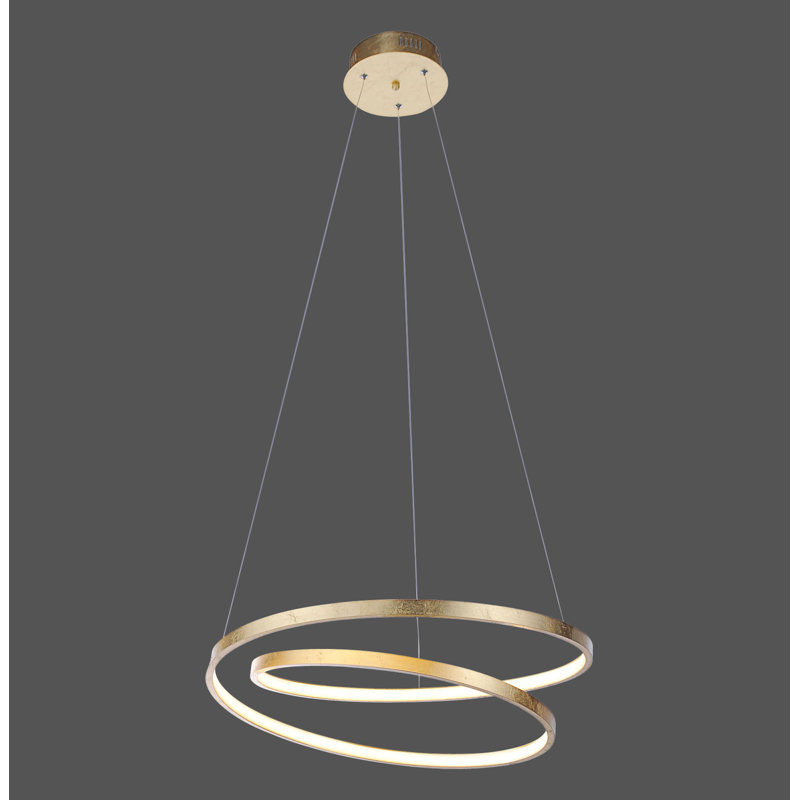 Anya 1 - Light LED Geometric Pendant, Gold