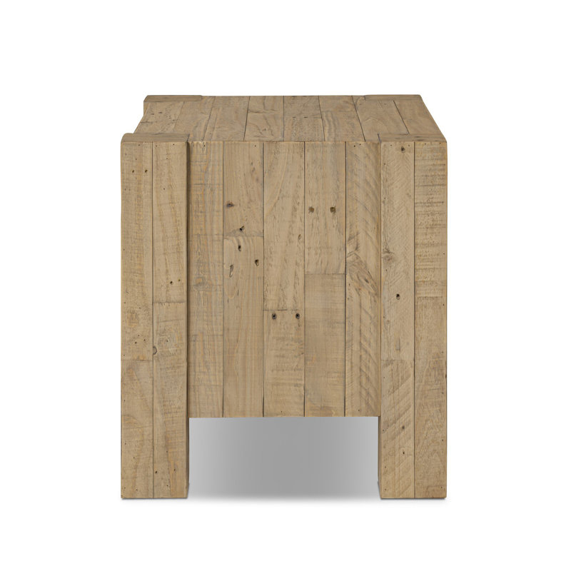 Perot 2 - Drawer Nightstand, Light Blonde Pine