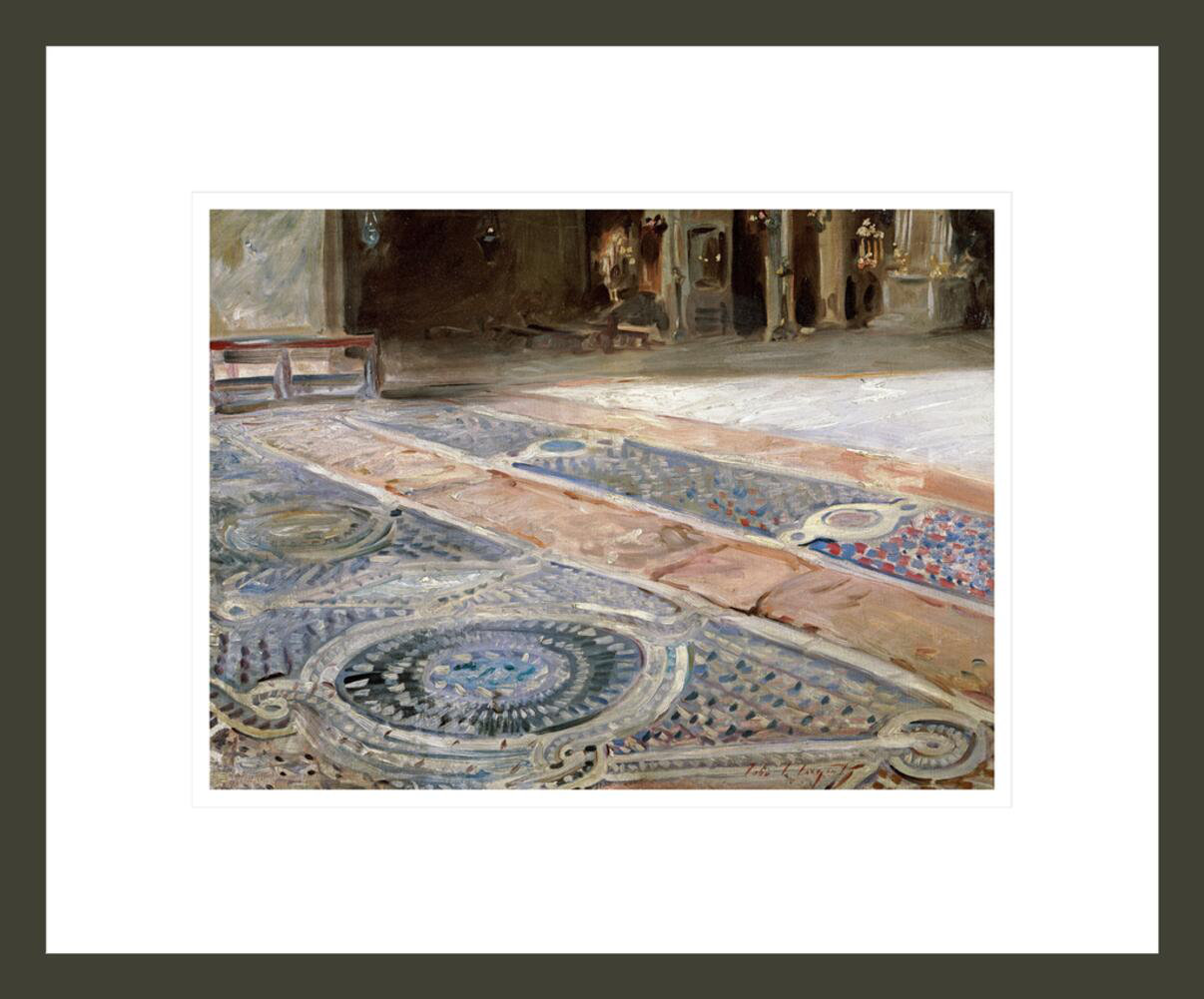 1000Museums Venetian Interior by John Singer Sargent -Framed Giclee ...