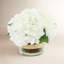 Cream Hydrangea in Rope Glass Vase-330935050