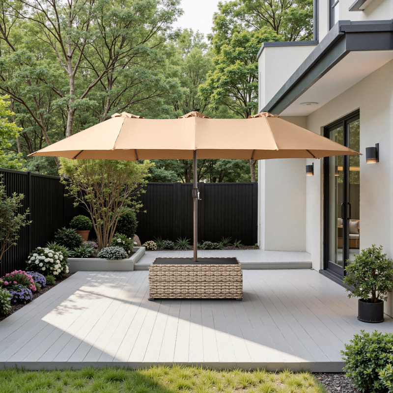 5 ft patio umbrella with stand Giantex Square Umbrella, Outdoor Table w/ 4 Sturdy Ribs, Solid Steel Pole, Quick-Release Push Button, Weatherproof Canopy, Ideal for Poolside, Market, Backyard : Patio, Lawn & Garden Make your patio a shady oasis with this durable outdoor market umbrella from Pellebant Heavy-Duty Outdoor Cantilever Umbrella Rolling