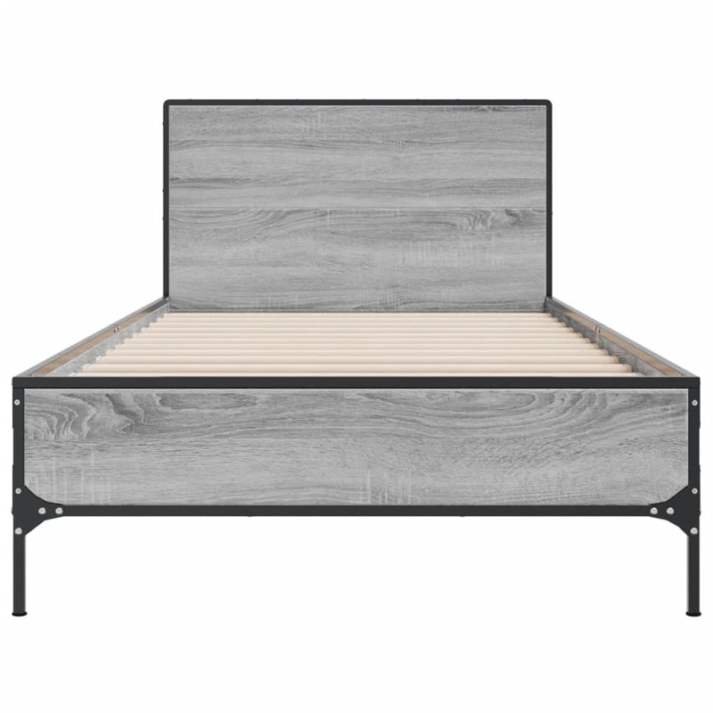 Paza Bed, Small Single (2'6), Grey Sonoma
