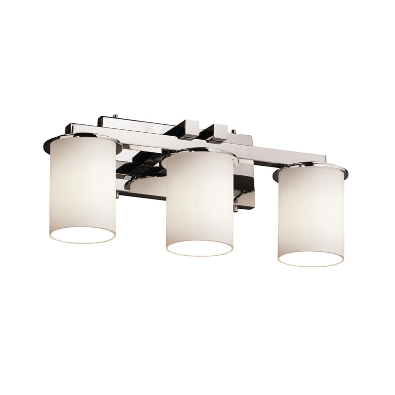 Casson 3 - Light Vanity Light, Dark Bronze, Opal White Glass