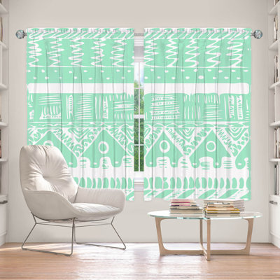 Paire de rideaux obscurcissant en polyester Awat