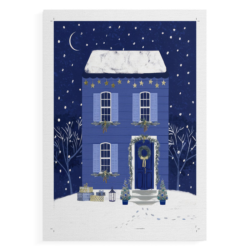 Quiet Winter Home II - Impression sur toile seulement - NON-CADRE, H 12 po x l 8 po