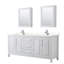 Ensemble de meuble-lavabo double 80 "avec miroir Daria-97902713-97902717