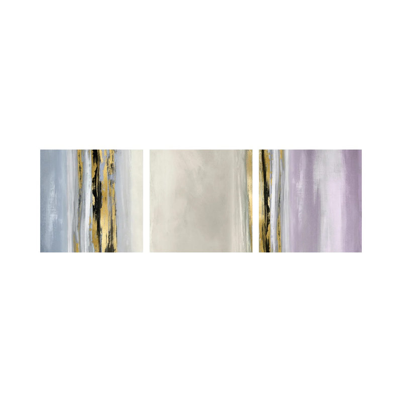 Mouvement vertical - ensemble d'art mural sur toile tendue (ensemble de 3)