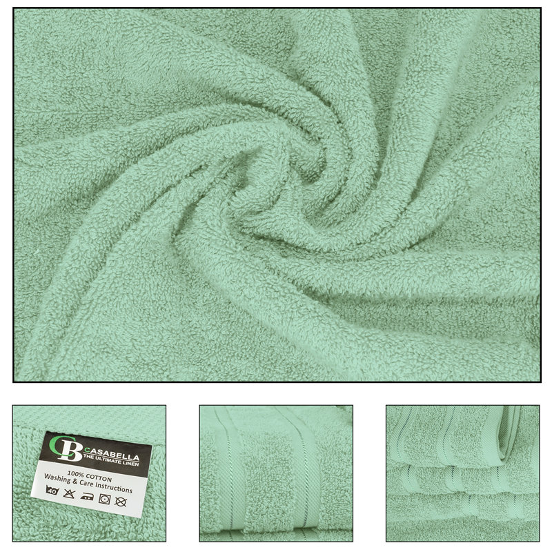 Casabella Luxury Hand Towel, Seafoam
