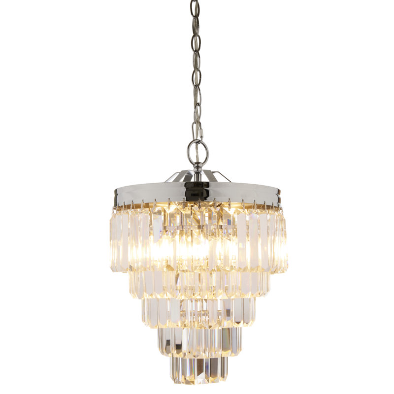 Lustre en cristal poli 3 lumières