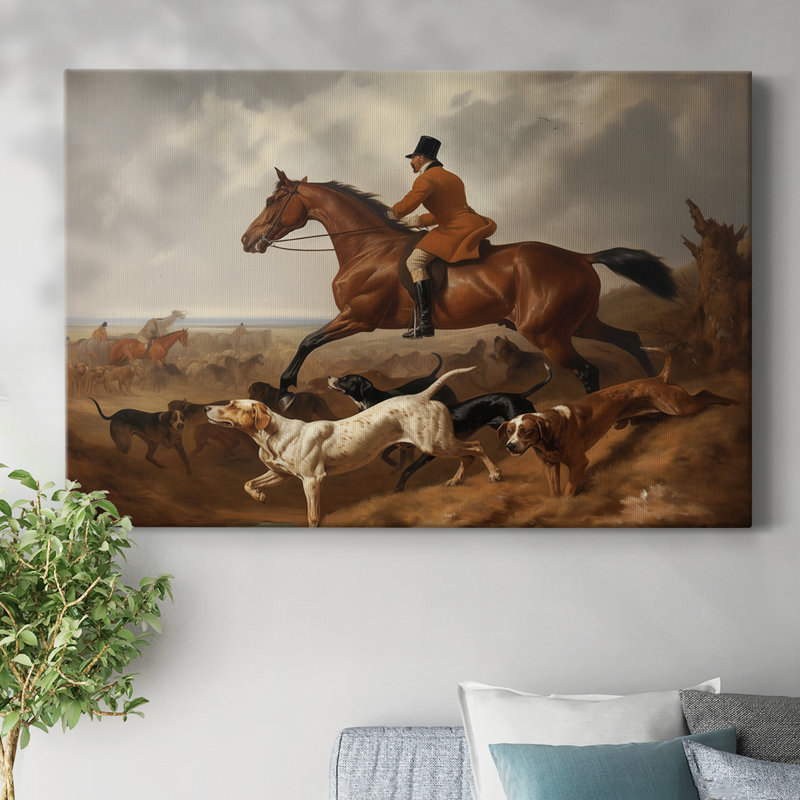 Animaux, paysage, série CD XXVII, H 32 po x l 48 po