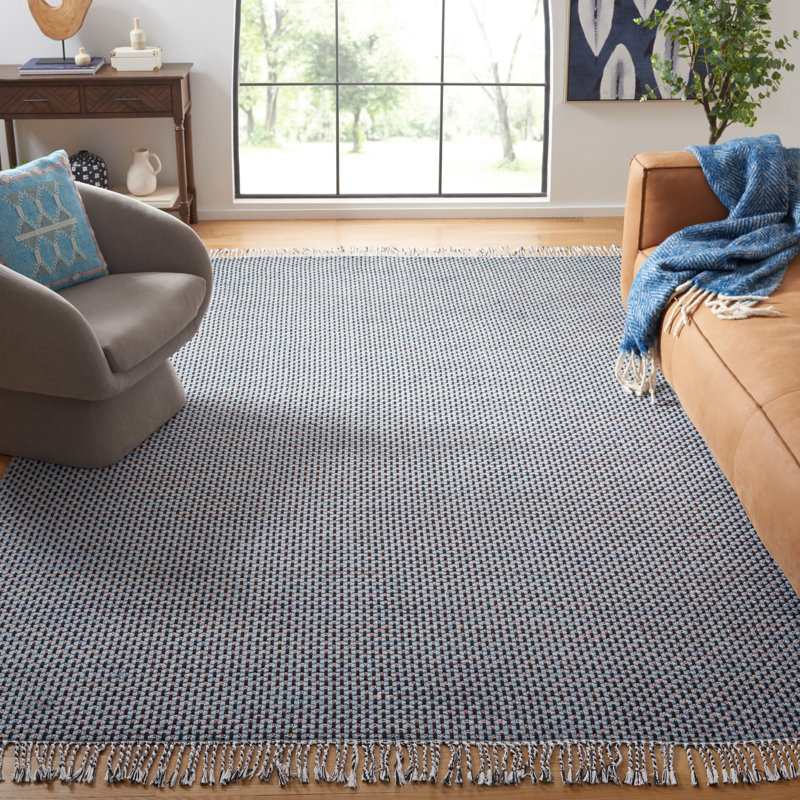 Tapis bleu / noir Mona 475, Rectangle 8 pi x 10 pi