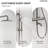 Thermostatic Shower System with 10" Rain Shower Head, Handheld Shower, and Tub Spout-117466231