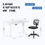Ensemble de bureau: chaise de bureau en filet et bureau électrique-114530669