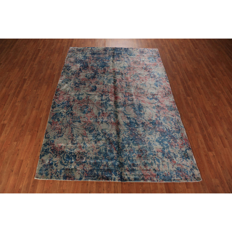 Tapis indien à motif floral All-Over