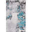 Harville Abstract Grey/Turquoise Area Rug-2079799274