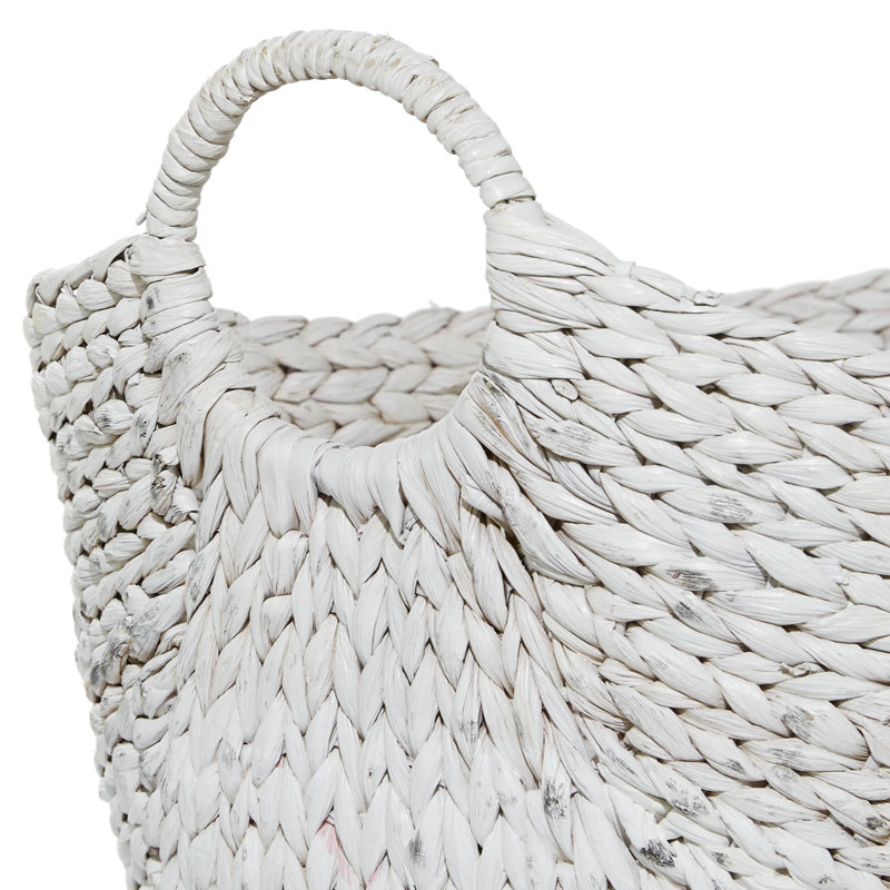 Panier de rangement Milnor Seagrass, 98.94, Blanc / Rose