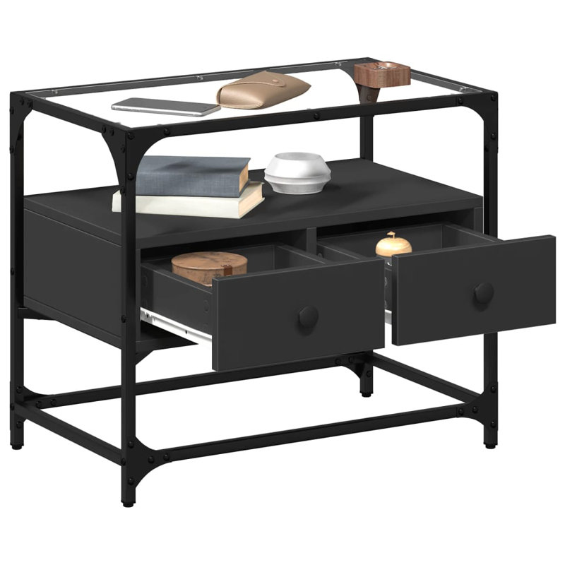 Yes_No_Yes_No_No TV Stand, Black, 60cm