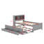 Lit plateforme avec tête de lit, USB, lit gigogne et tiroirs-87402985-87402984